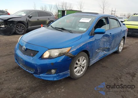 2010 Toyota Corolla S z USA, uszkodzony, nr VIN 2T1BU4EE5AC478379